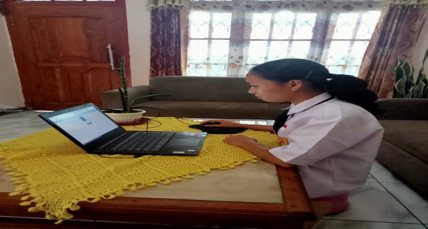 SMPN 1 Langke Rembong Melaksanakan PTS  Secara  Daring