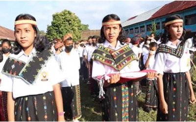 Puncak Perayaan Hardiknas Tingkat UPTD SMPN 1 Langke Rembong
